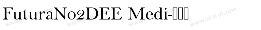FuturaNo2DEE Medi字体转换